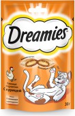 Корм DREAMIES сухой для взрослых кошек с курицей 60г