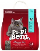 Наполнитель Pi-Pi-Bent для туалета кошек комкующийся морской бриз 5кг